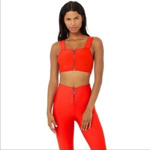 Red alo yoga set